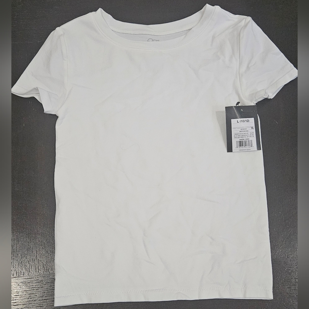 Classic White Kid's T-Shirt Size 10-12